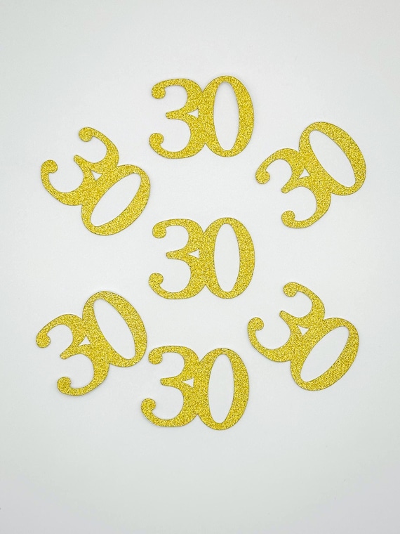 30th Birthday Confetti | 30th Anniversary Table Decor | Milestone Celebration | Custom Age & Colors
