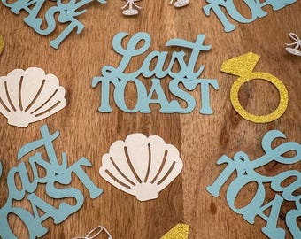 Last Toast on the Coast Bachelorette Party Confetti