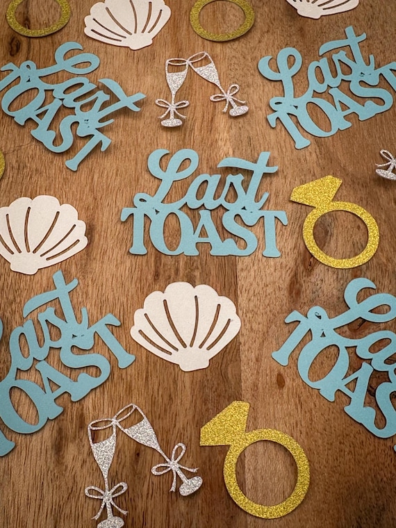 Last Toast on the Coast Bachelorette Party Confetti