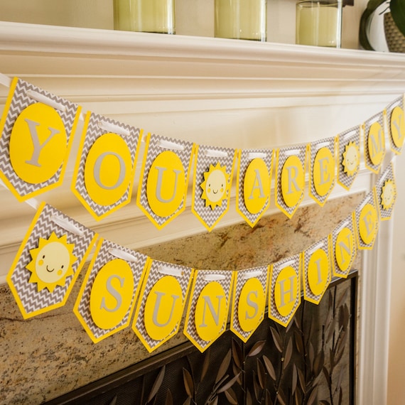 You Are My Sunshine Party Banner