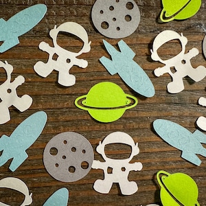 Blau-grünes nicht von dieser Welt Astronaut Space Party Confetti