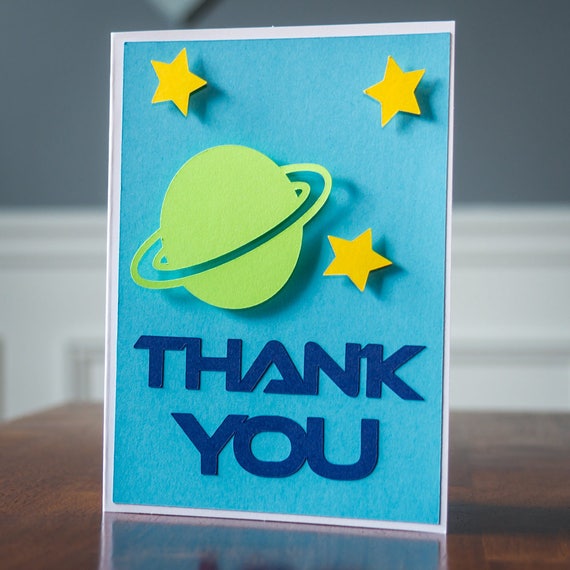 Space Party Thank You Card Set