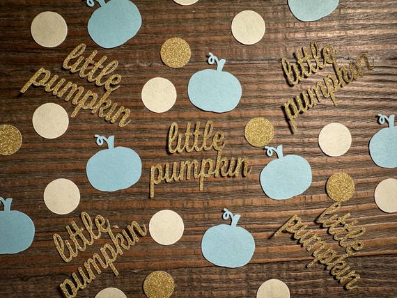 Little Pumpkin Confetti – Custom Colors for Birthdays & Baby Showers (100 pcs)