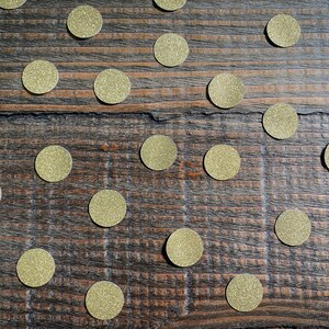 Glitter Gold Circle Confetti
