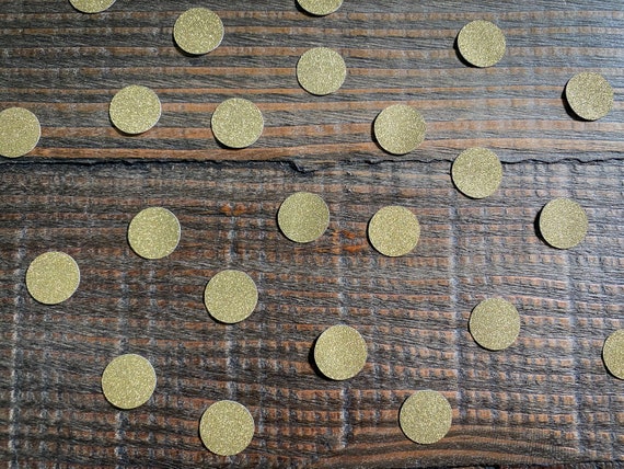 Glitter Gold Circle Confetti