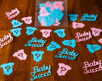 Personalized Gender Reveal Baby Shower Confetti