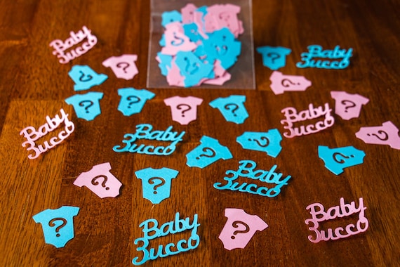 Personalized Gender Reveal Baby Shower Confetti