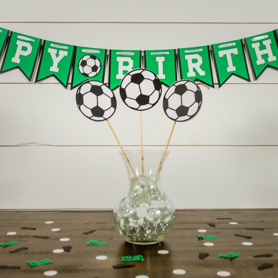 Soccer Party Centerpiece