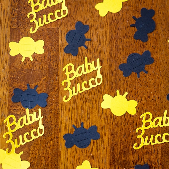 Personalized Baby Shower or Reveal Bee Confetti
