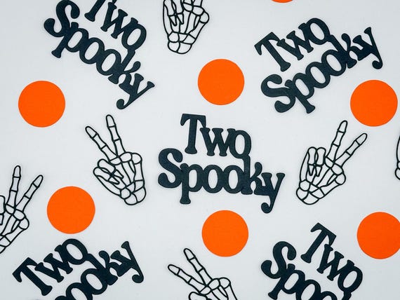 Two Spooky Birthday Confetti