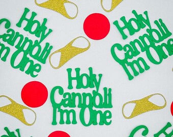 Confettis « Holy Cannoli I'm One », décorations italiennes pour un premier anniversaire
