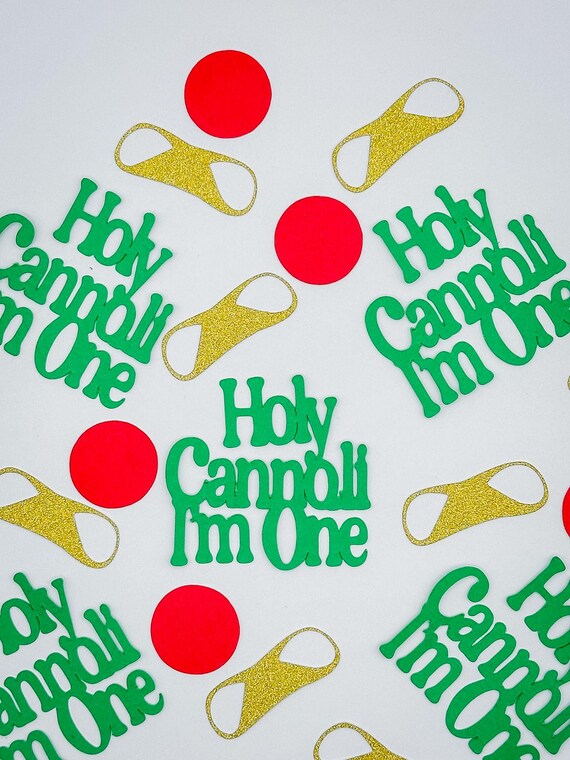 Holy Cannoli I'm One Confetti, Italian First Birthday Decorations