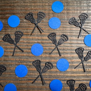 Lacrosse Party Confetti - Custom Colors, 100 Pieces
