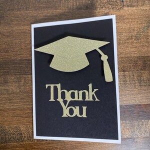 Black and Gold Thank You Card Set