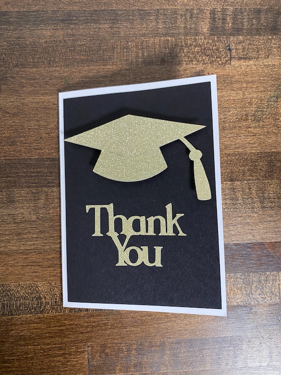 Black and Gold Thank You Card Set