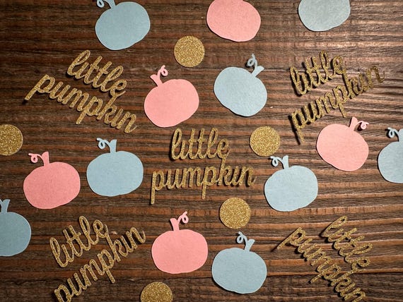 Little Pumpkin Confetti – Custom Colors for Birthdays & Baby Showers (100 Pieces)