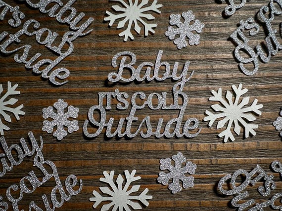 Baby It’s Cold Outside Party Confetti – 100-Piece Set for Baby Showers, Bridal Showers & Winter Parties