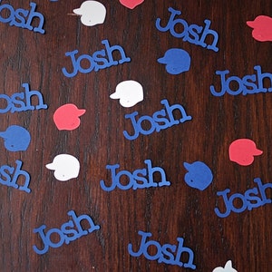 Personalized Baseball Party Confetti