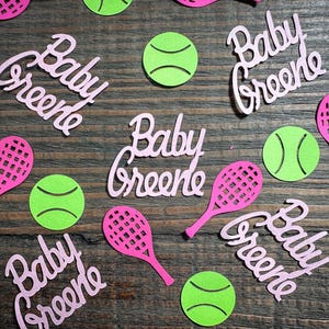 Confetes personalizados para chá de bebê com tênis