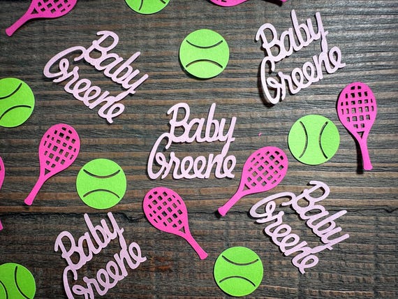 Personalized Tennis Baby Shower Confetti