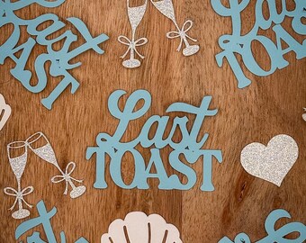 Last Toast on the Coast Bachelorette Party Confetti – Beach Bachelorette Table Decor