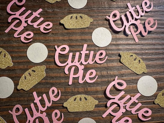 Light Pink Cutie Pie Baby Shower Birthday Party Confetti - 100 Pieces