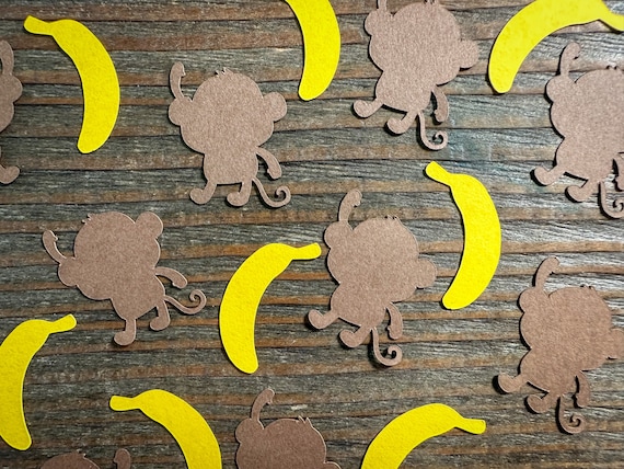 Monkey and Banana Party Confetti
