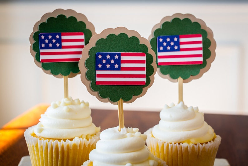 Army Military Party Cupcake Toppers image 2