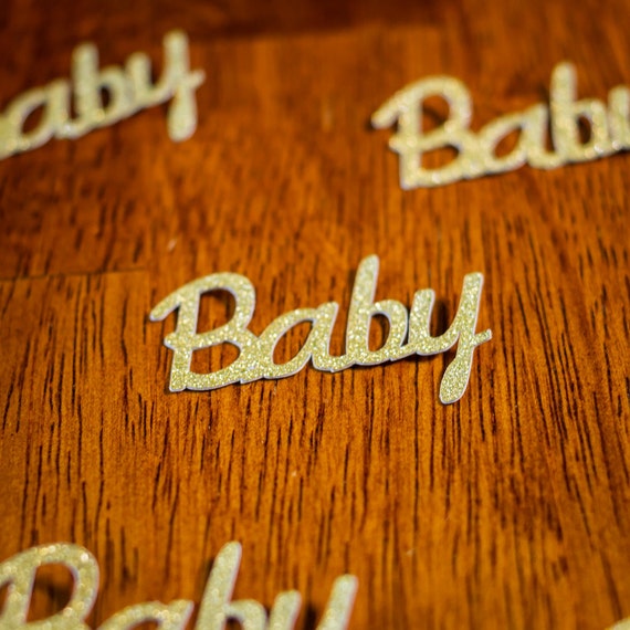 Gold Glitter Baby Shower Confetti