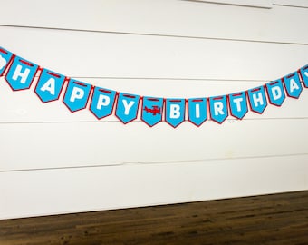 Verjaardagsbanner vliegtuig