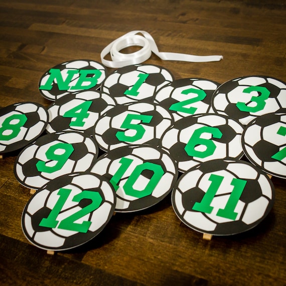 Soccer Monthly Photo Banner Clips