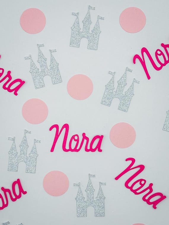 Personalized Princess Castle Confetti,  Princess Birthday, Baby Shower Decor, Fairytale Party Supplies