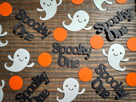 Spooky One Confetti – Halloween 1st Birthday Party Decor | 100 Pieces
