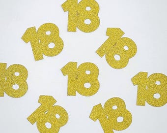 18th Birthday Confetti, 18 Birthday Table Decor, 18th Birthday Party, Birthday Table Scatter