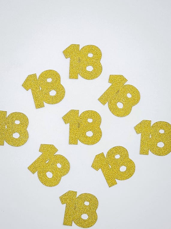 18th Birthday Confetti, 18 Birthday Table Decor, 18th Birthday Party, Birthday Table Scatter