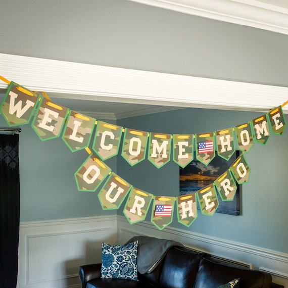 Military Welcome Home Our Hero Banner