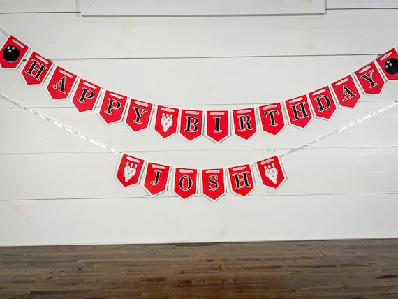 Bowling Birthday Party Banner