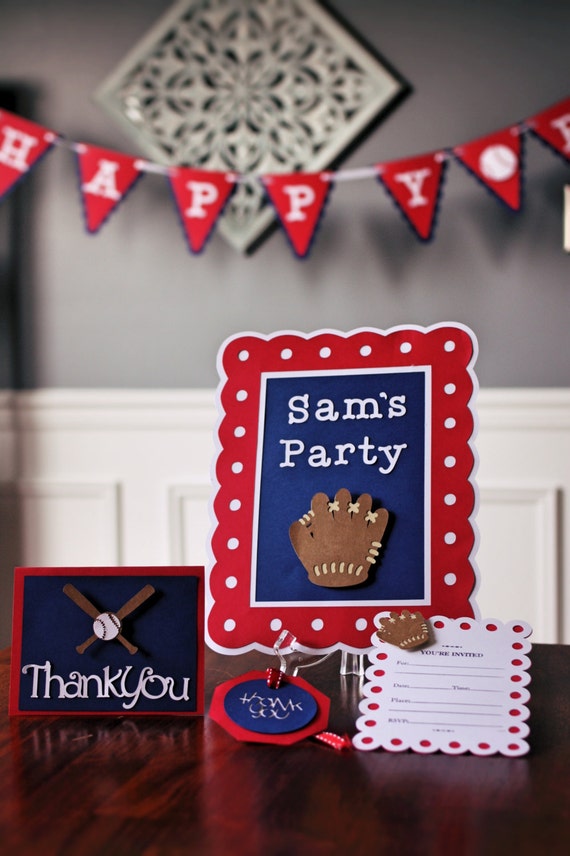 Baseball Birthday Party Kit Option 2