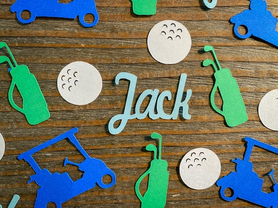 Personalized Name Golf Party Confetti