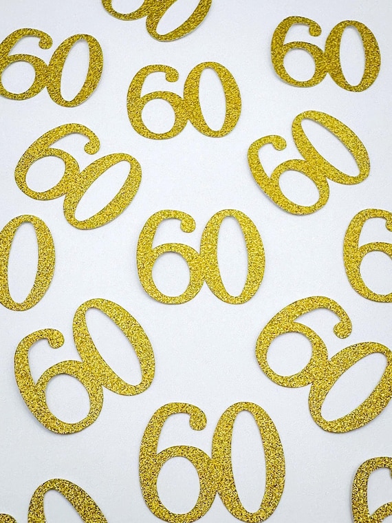 60th Birthday Party Confetti