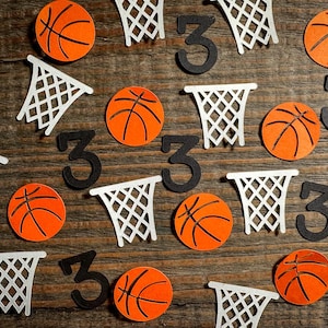 Personalisiertes Alter Basketball Party Confetti