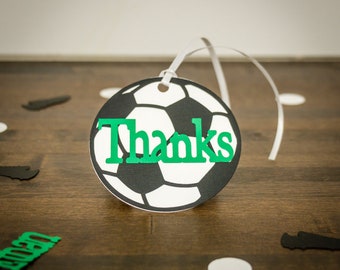 Soccer Party Thank You Tags