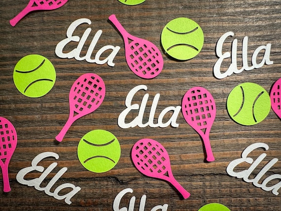 Personalized Tennis  Birthday Party Confetti