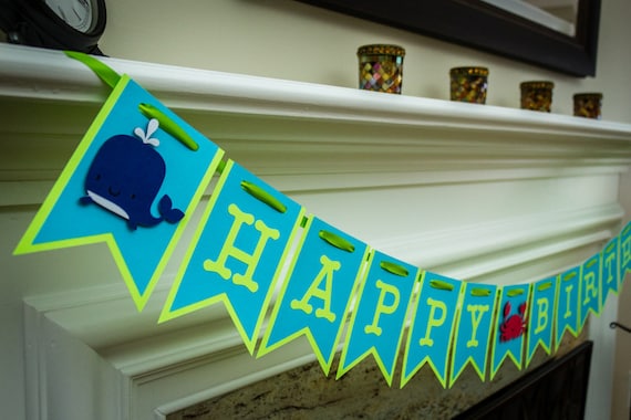 Under the Sea Birthday Banner