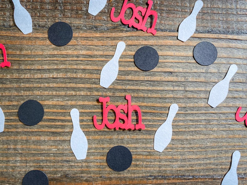 Personalized Bowling Party Confetti