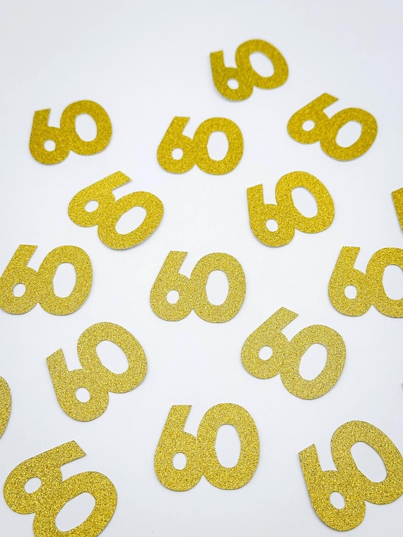 60th Birthday Party Confetti, 60th Anniversary
