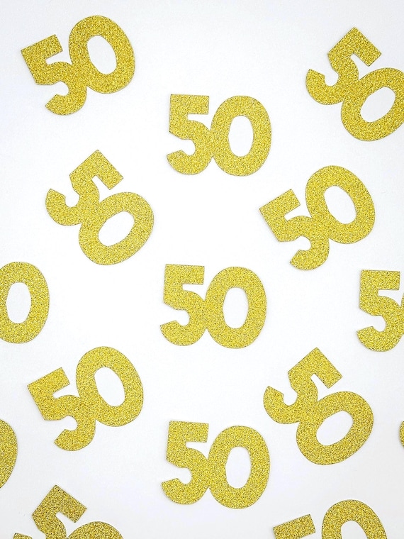 50th Birthday Party Confetti, 50th Anniversary Party Confetti