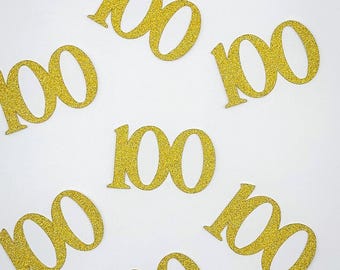 100th Birthday Confetti 100th Birthday Party Decorations