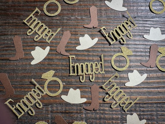 Cowgirl Engagement & Bachelorette Party Confetti