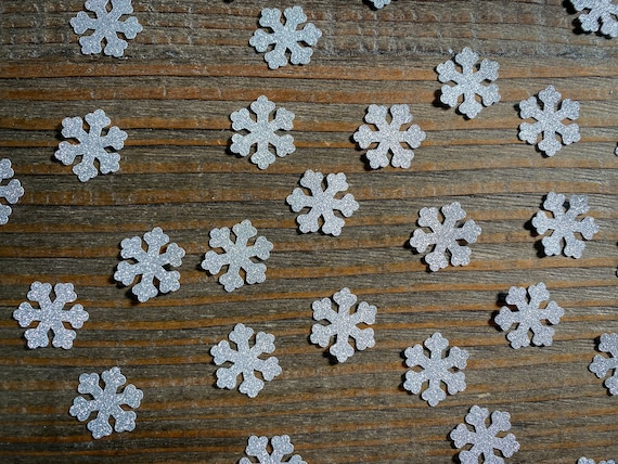 Silver Snow Winter Party Confetti